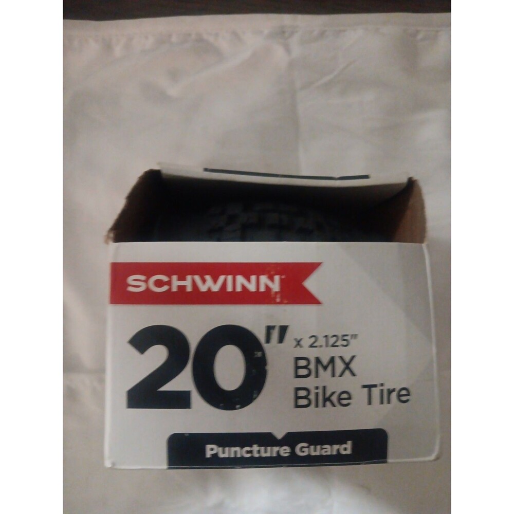 SCHWINN 20" BMX BIKE TIRE w/ Puncture Guard 20" x 2.125" Black Brand NEW